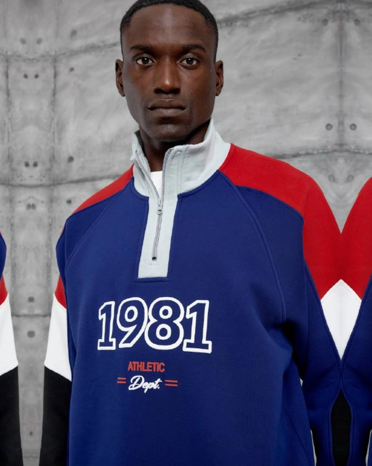 1981 Athletic Dept Brushed Half-Zip Tracksuit Set in Royal Blue by Withinblack - view 2