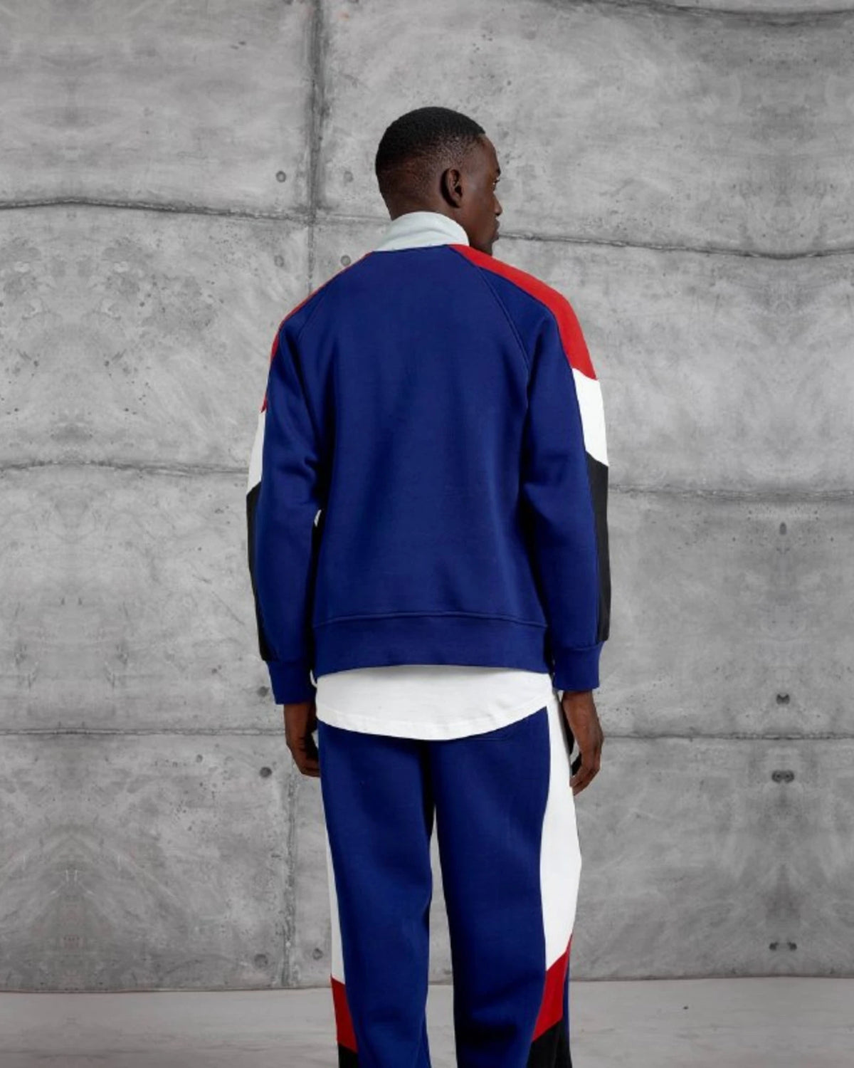 1981 Athletic Dept Brushed Half-Zip Tracksuit Set in Royal Blue by Withinblack - view 4