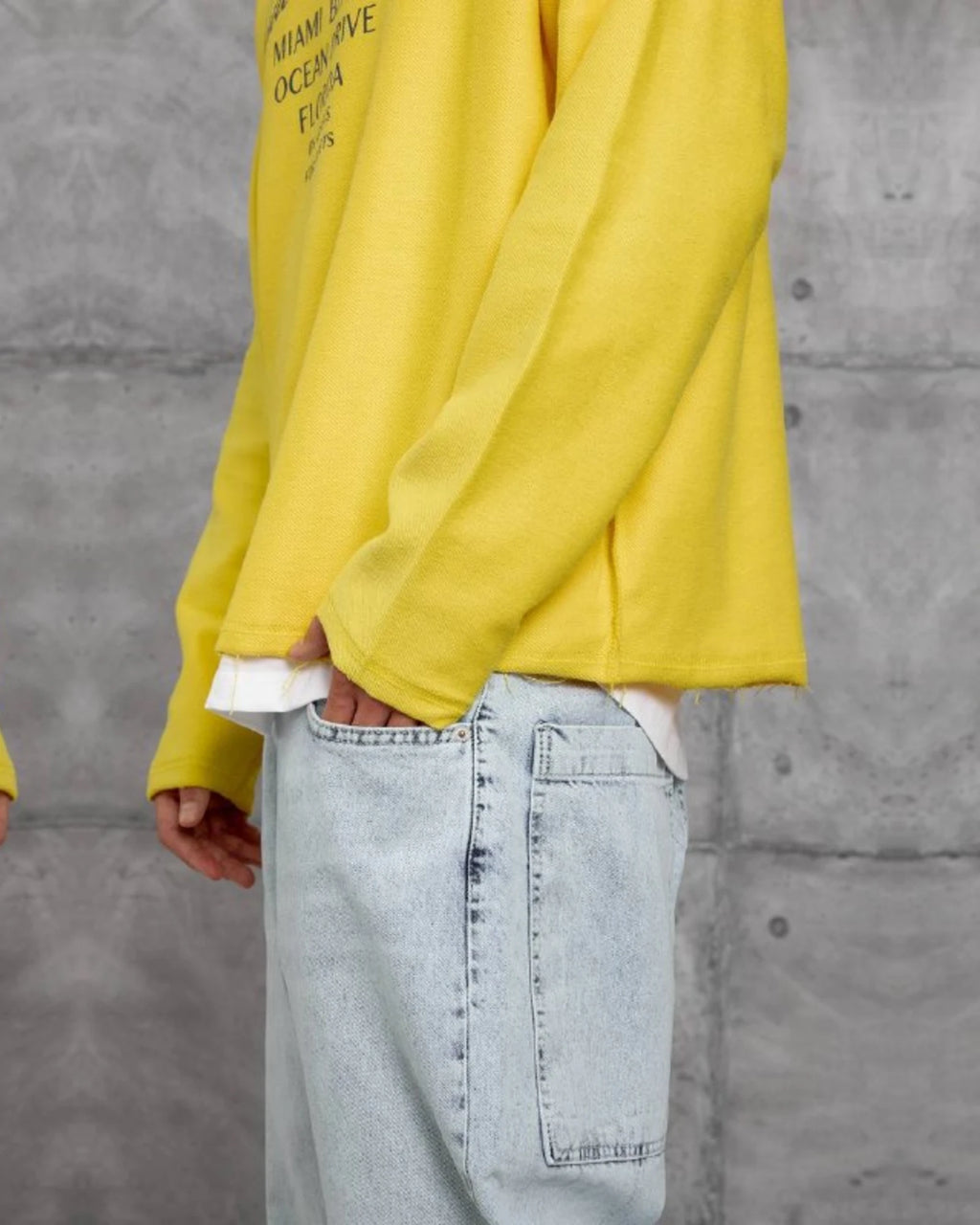 Endless Summer Miami Beach Crewneck Sweatshirt in Yellow by Withinblack - view 3