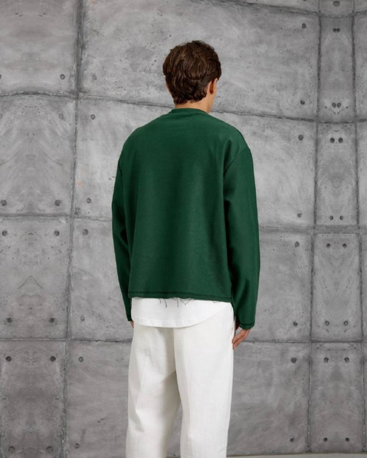 Endless Summer Miami Beach Crewneck Sweatshirt in Green by Withinblack - view 4