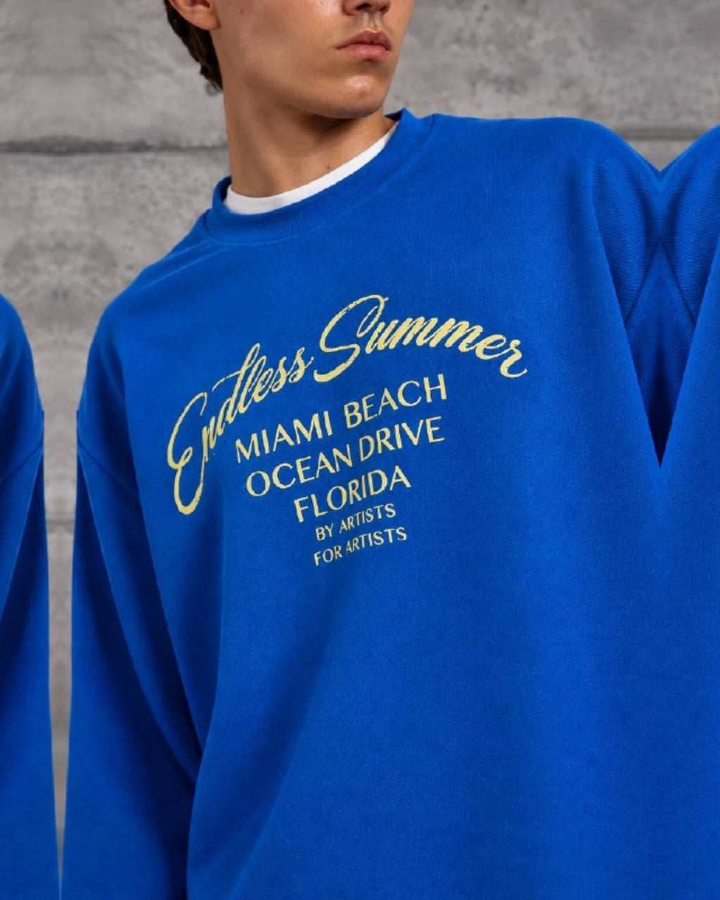 Endless Summer Miami Beach Crewneck Sweatshirt in Royal Blue by Withinblack - view 2