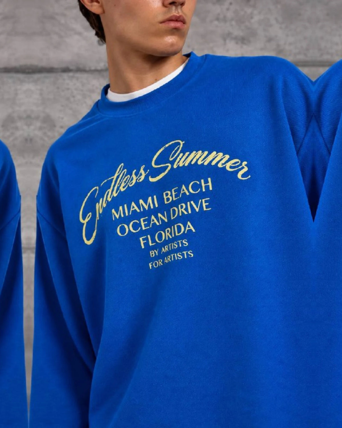 Endless Summer Miami Beach Crewneck Sweatshirt in Royal Blue by Withinblack - view 2