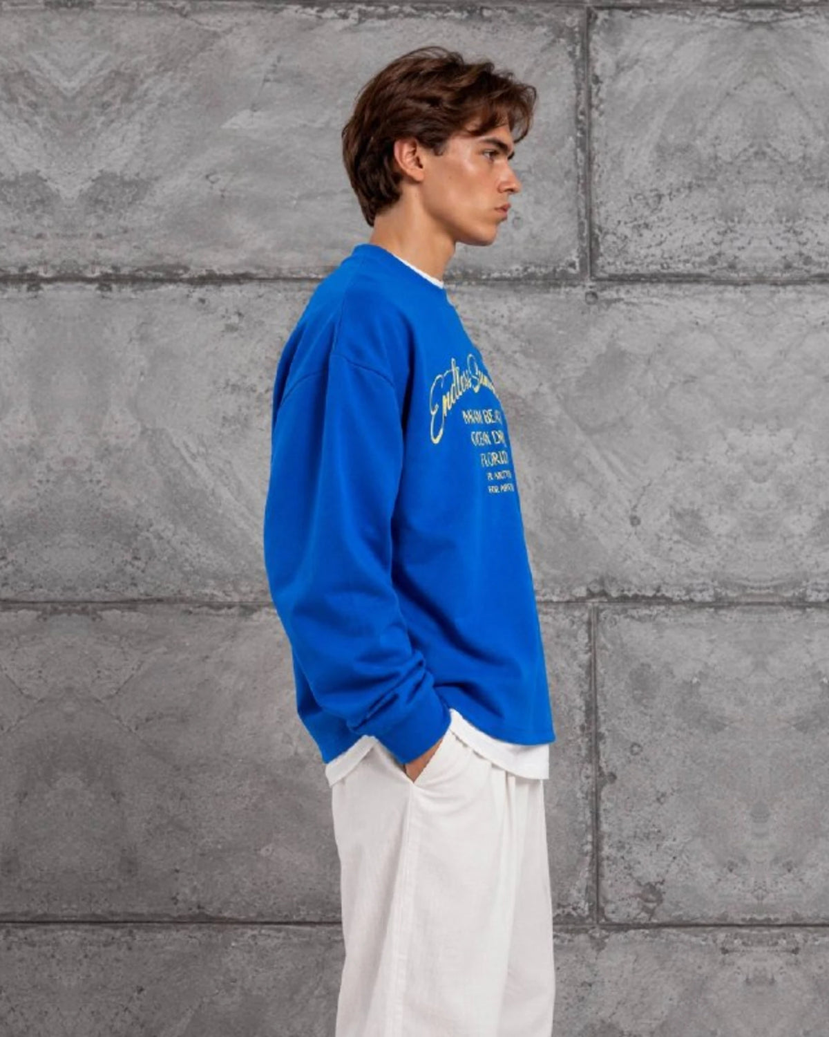 Endless Summer Miami Beach Crewneck Sweatshirt in Royal Blue by Withinblack - view 3