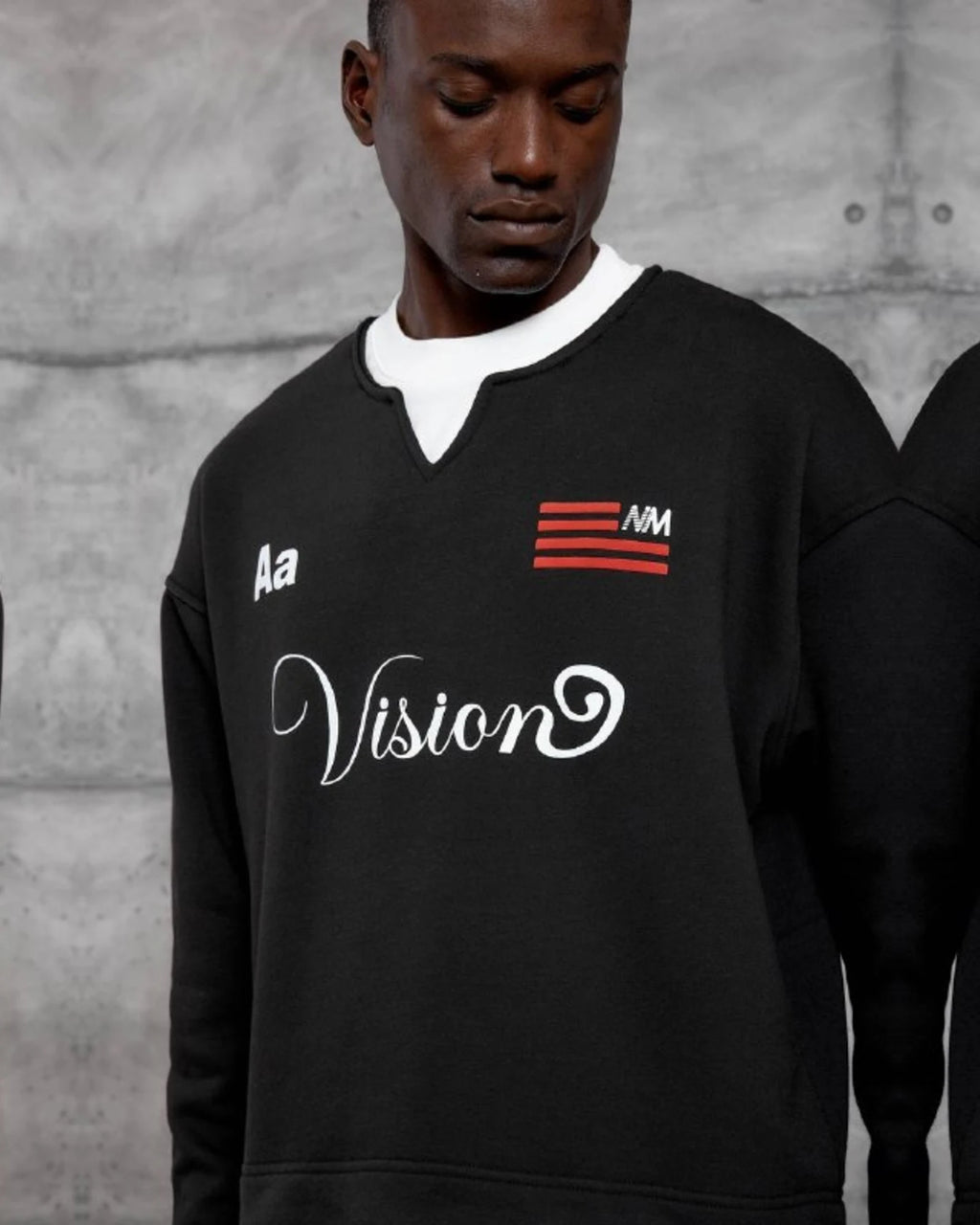 Vision 9 Jersey Sweatshirt in Black by Withinblack - view 2