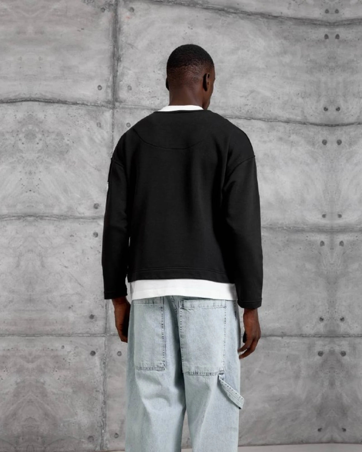Vision 9 Jersey Sweatshirt in Black by Withinblack - view 4