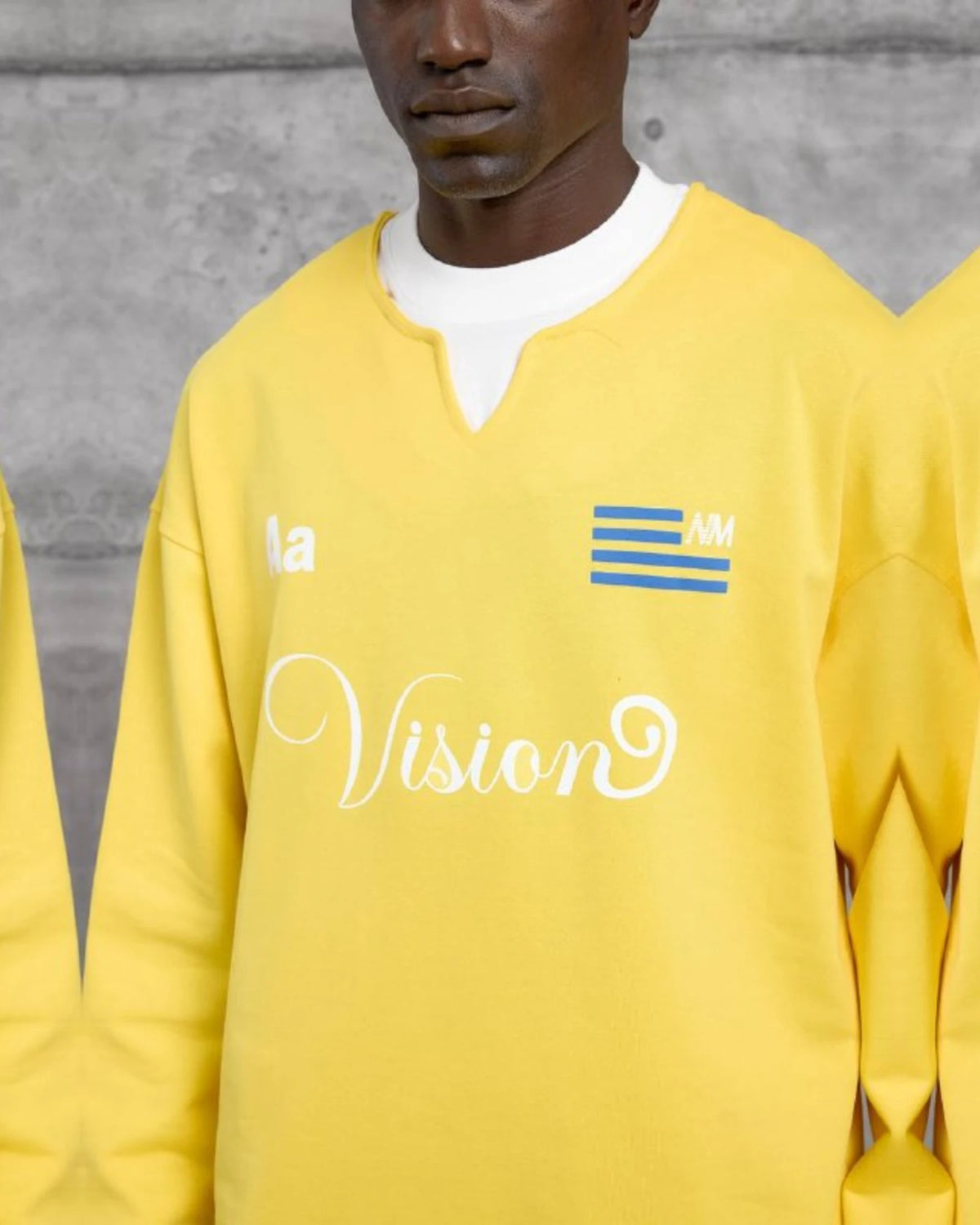 Vision 9 Jersey Sweatshirt in Yellow by Withinblack - view 3