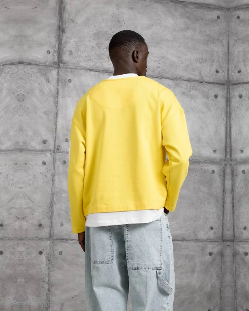 Vision 9 Jersey Sweatshirt in Yellow by Withinblack - view 4