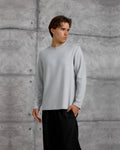 Essential Plain Long-Sleeve Sweatshirt in Gray by Withinblack
