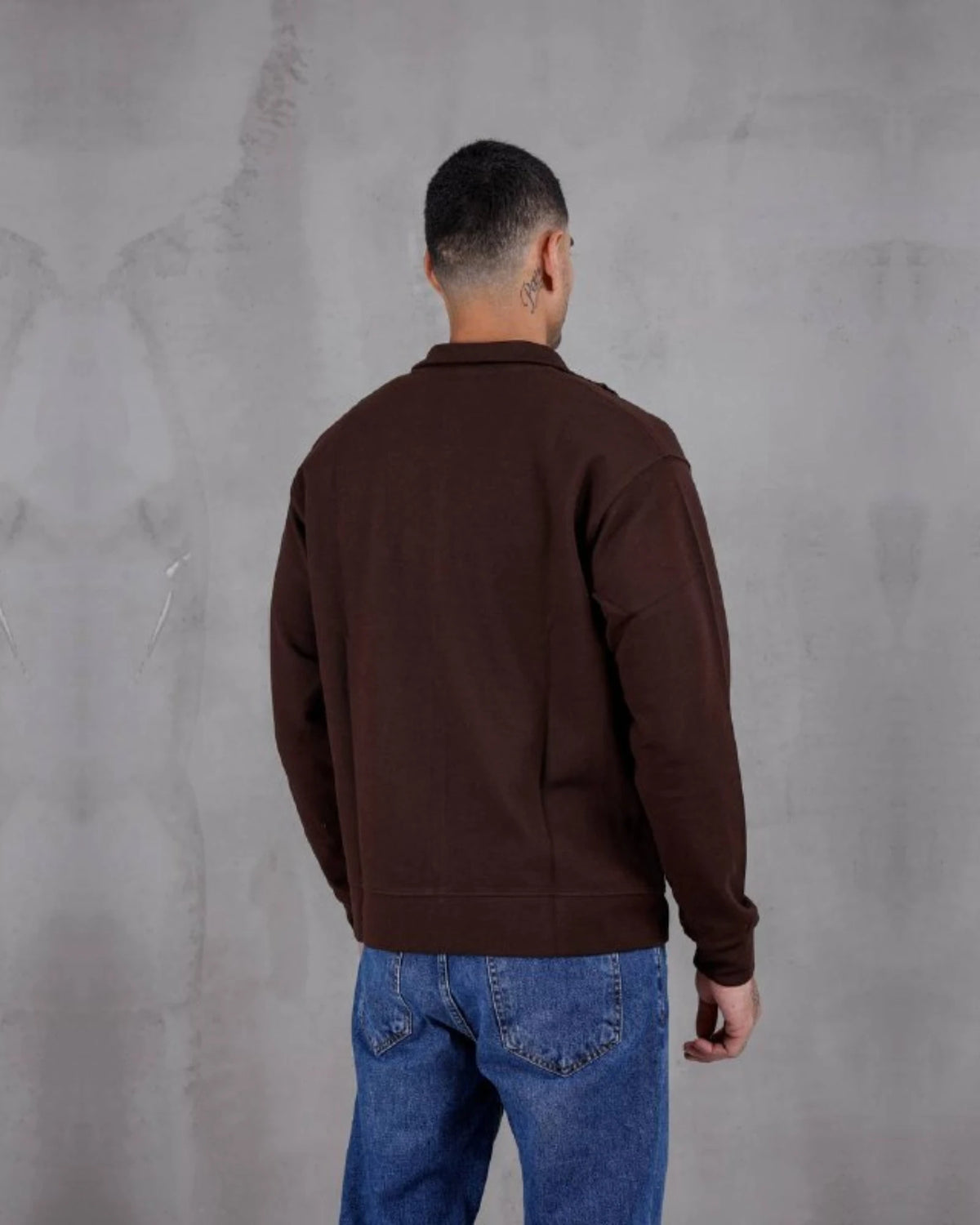 Nova Piqué Zip-Up Sweatshirt in brown, photo 1