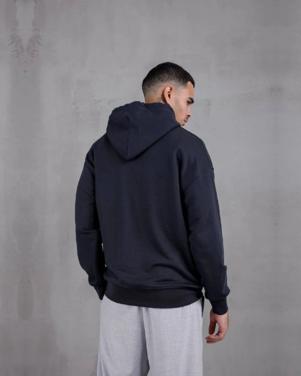 Oversized 3-Thread Hoodie in navy, photo 2
