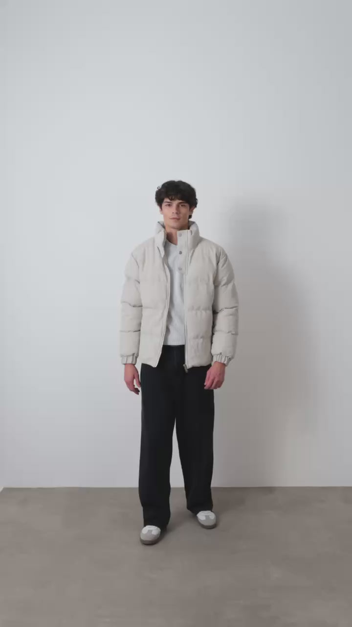 Black Quilted Winter Coat