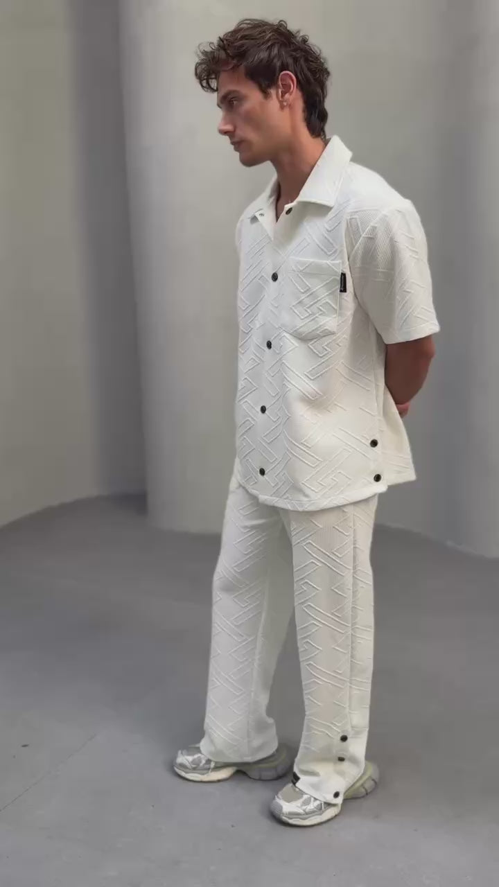 Textured Geometric Shirt