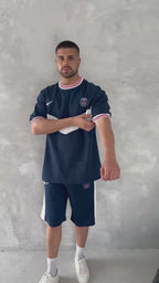Chevron Victory Men's Polo & Shorts Set – Classic Football Style with Modern Edge