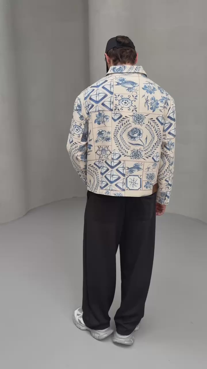 Heritage Tiles Zip-Up Jacket.