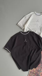 Jordan Logo Contrast Collar Cotton Tee