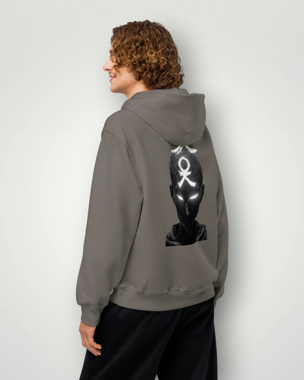 Quantum Memory Graphic Oversized Hoodie