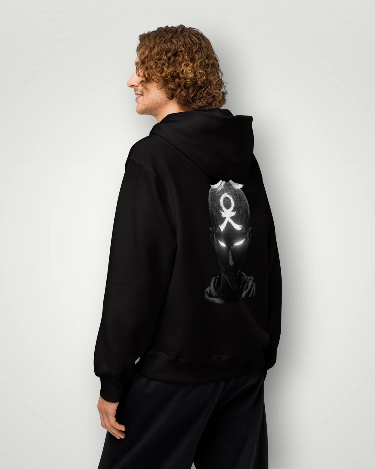 Quantum Memory Graphic Oversized Hoodie