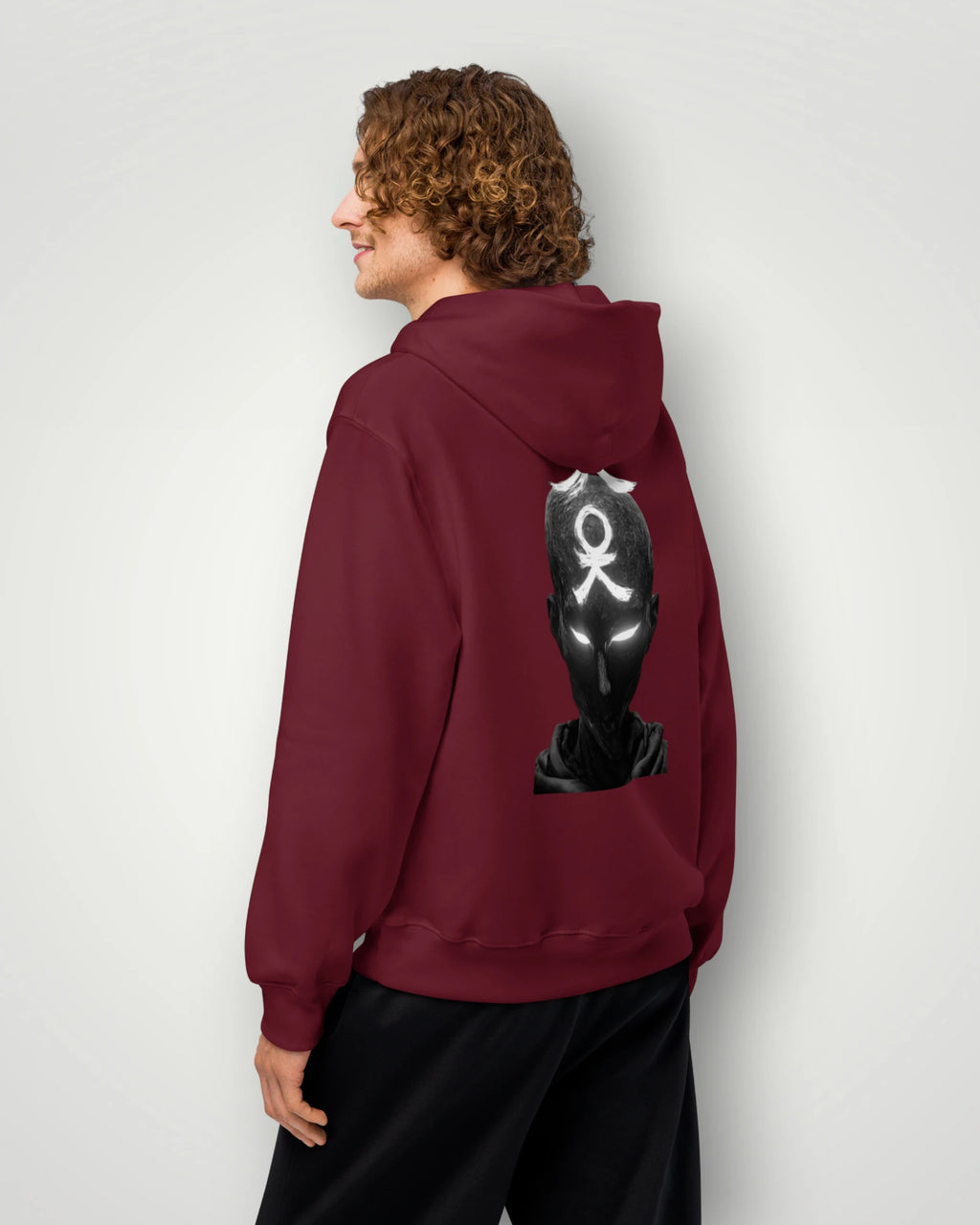 Quantum Memory Graphic Oversized Hoodie