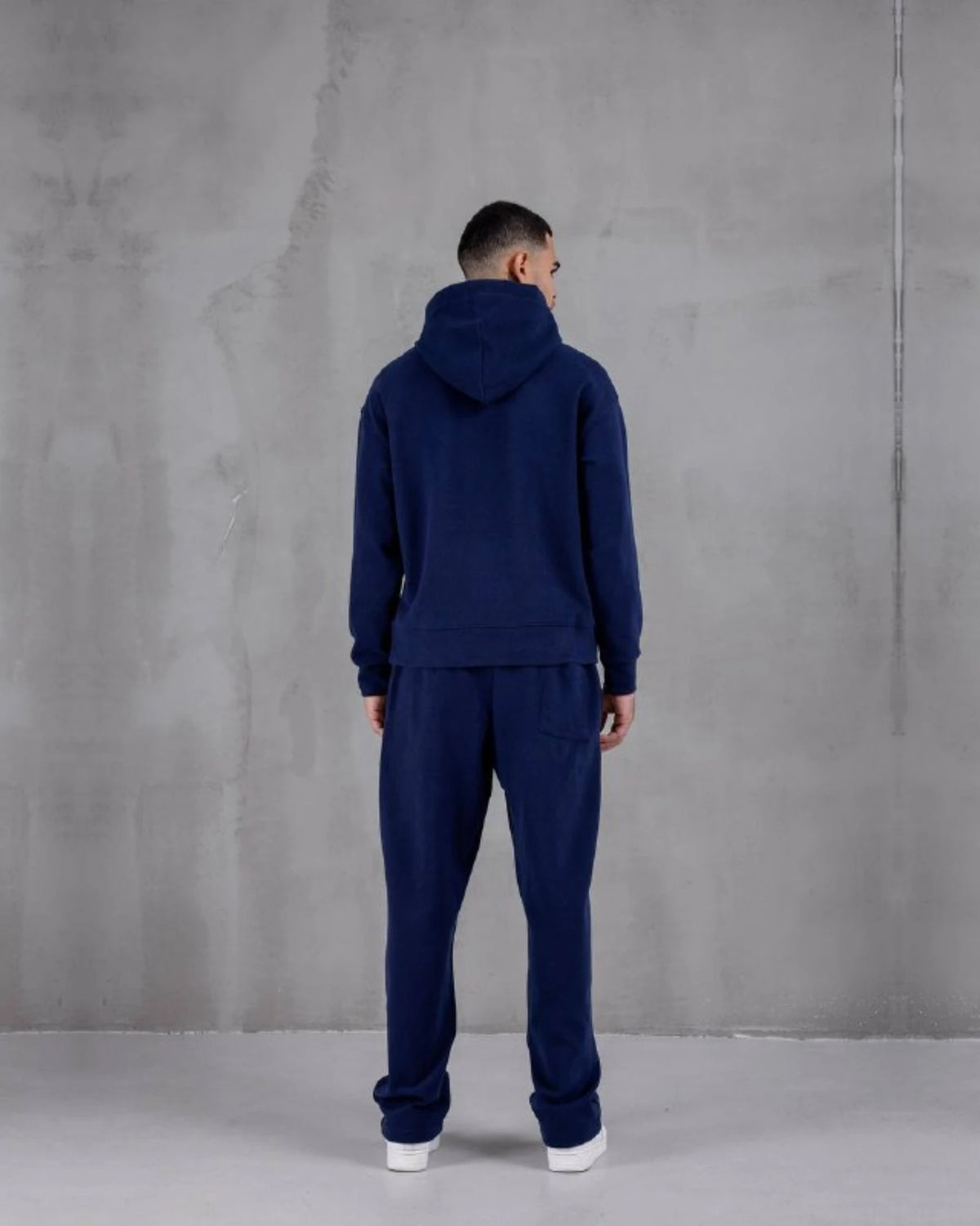 Recycled Knit Baggy Jogger Pants in navy, photo 2