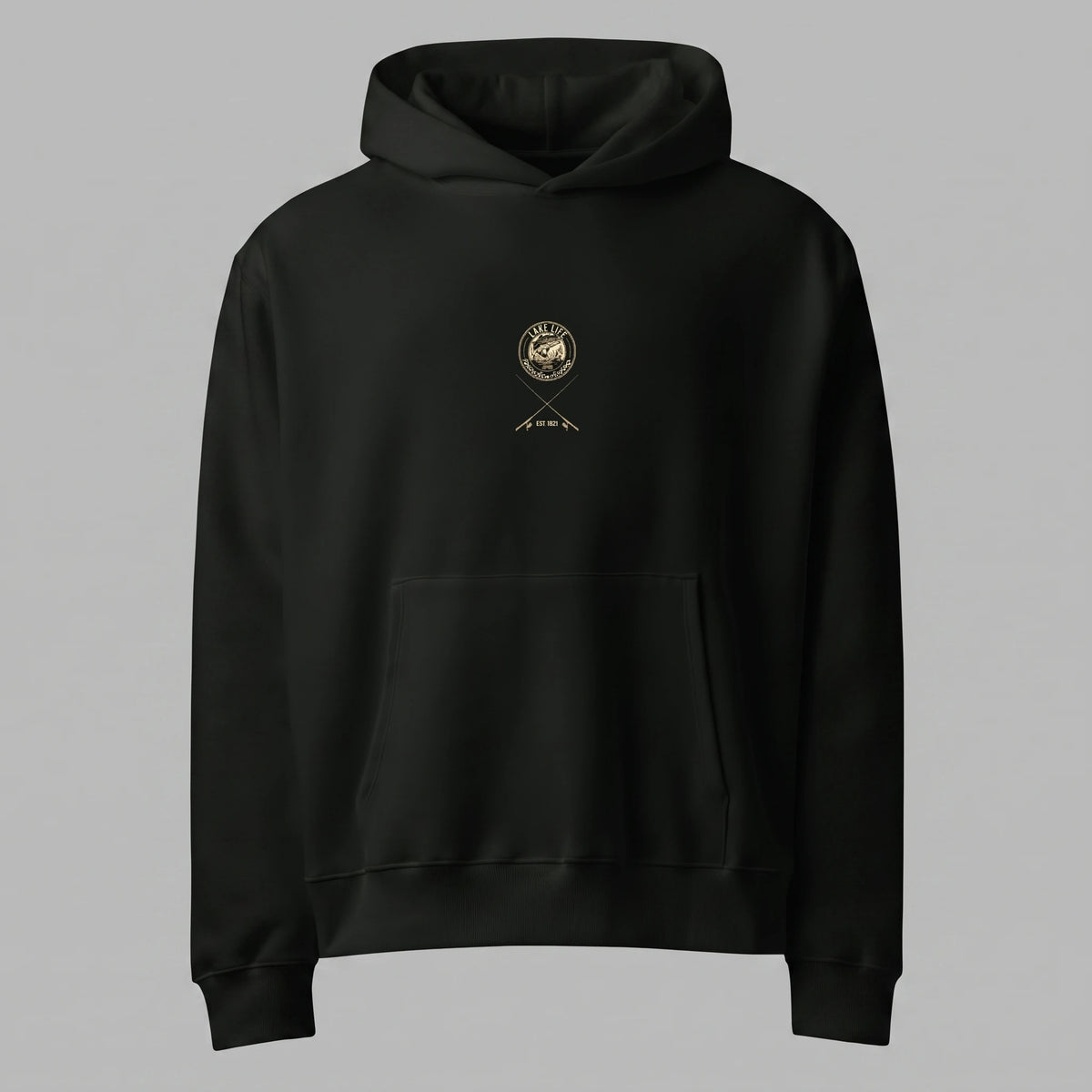 Retro Bass Fishing Oversized Hoodie