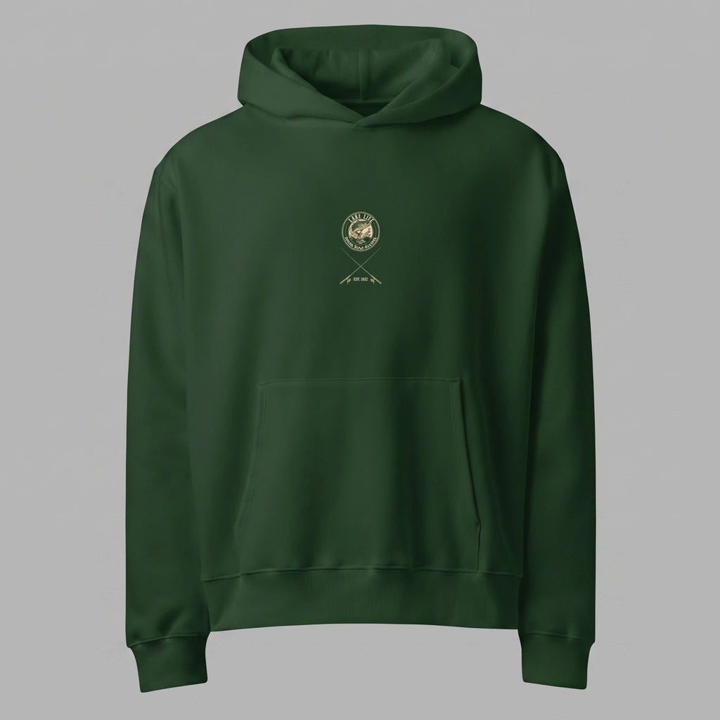 Retro Bass Fishing Oversized Hoodie