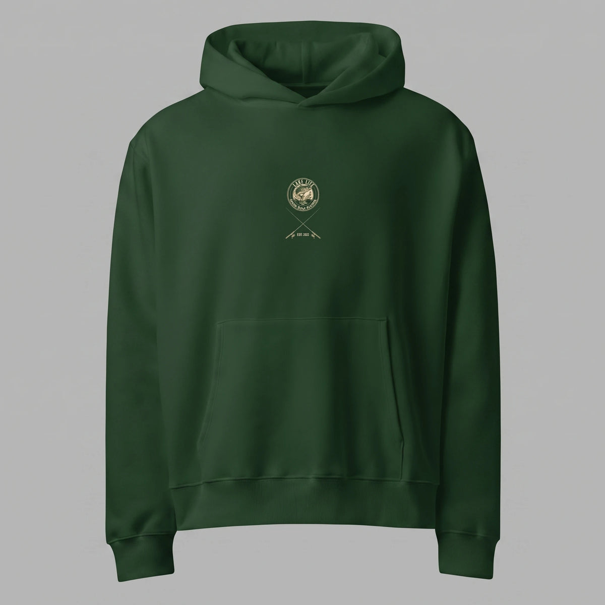 Retro Bass Fishing Oversized Hoodie
