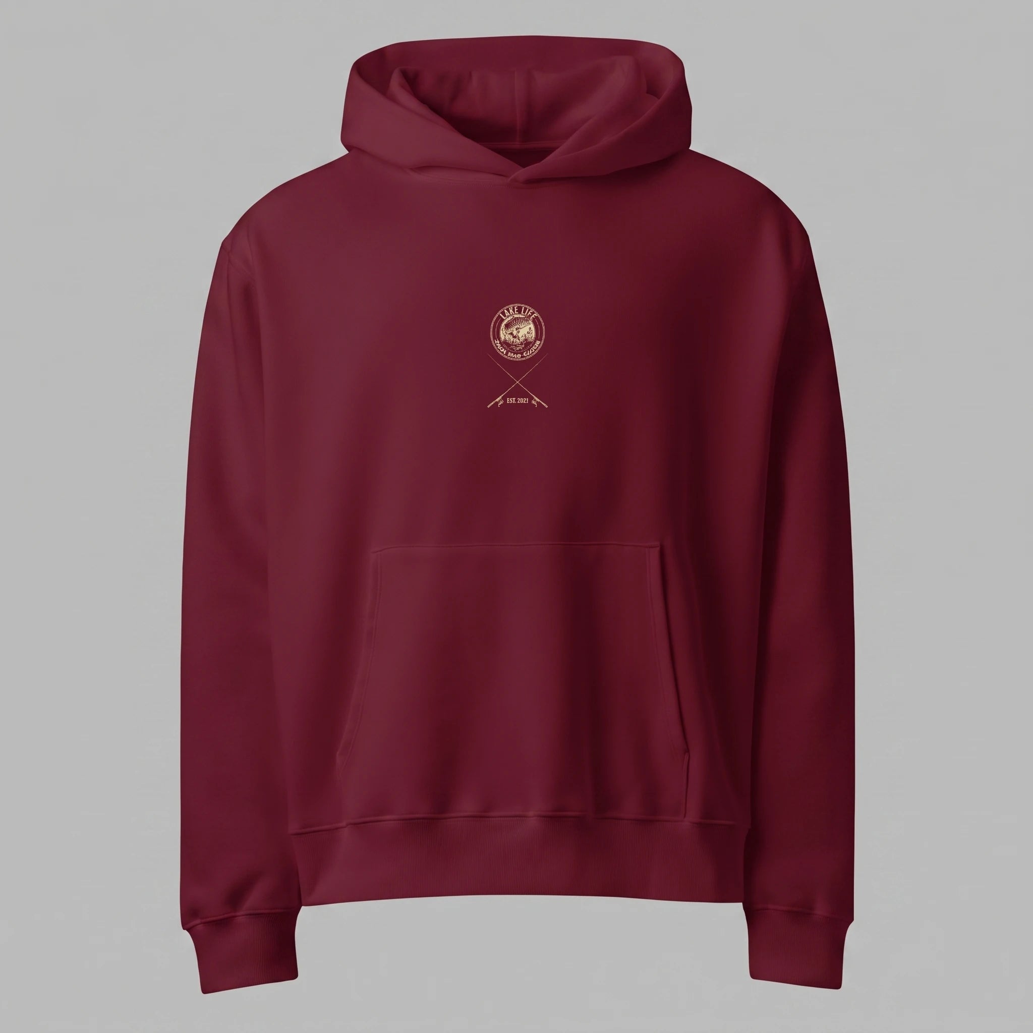 Retro Bass Fishing Oversized Hoodie