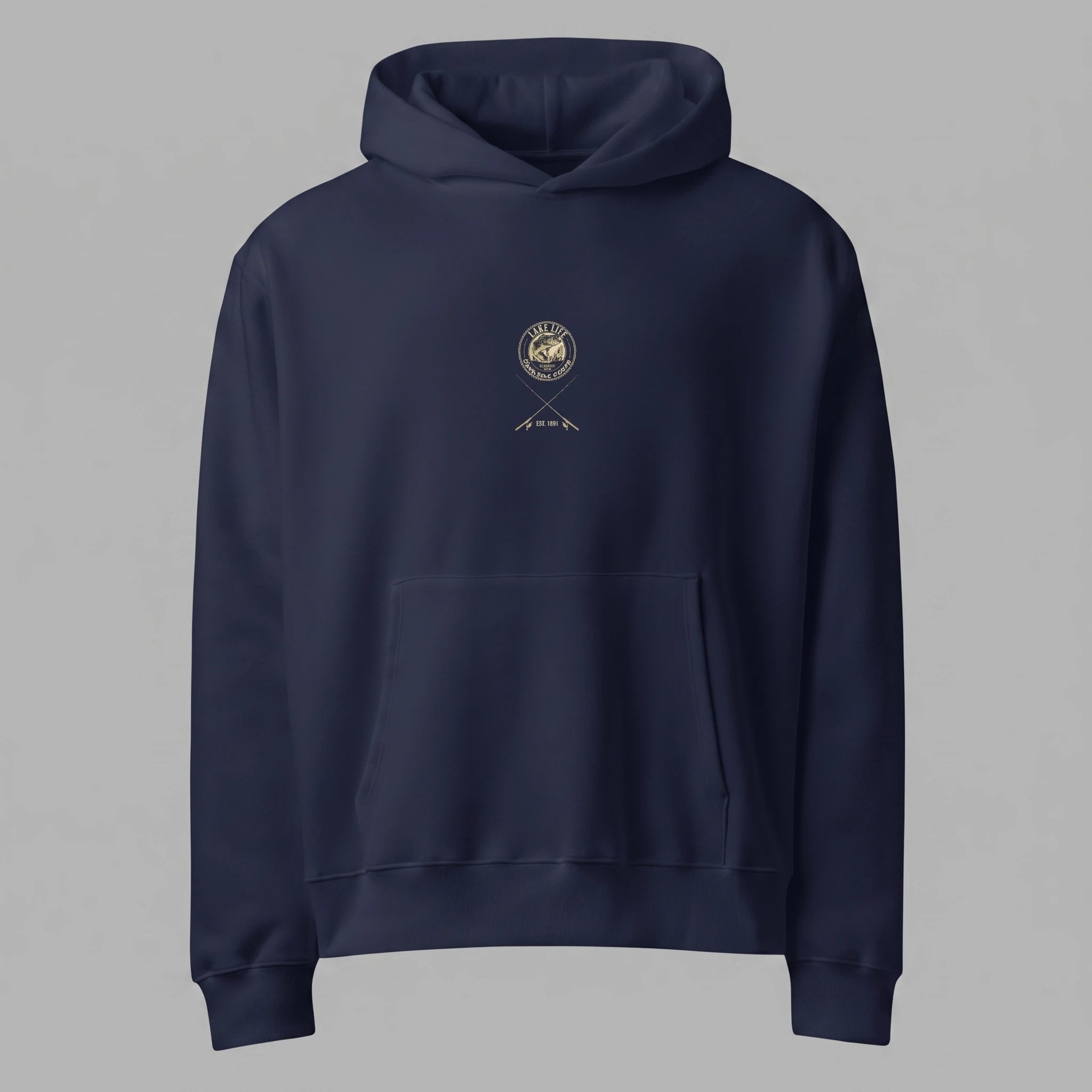Retro Bass Fishing Oversized Hoodie