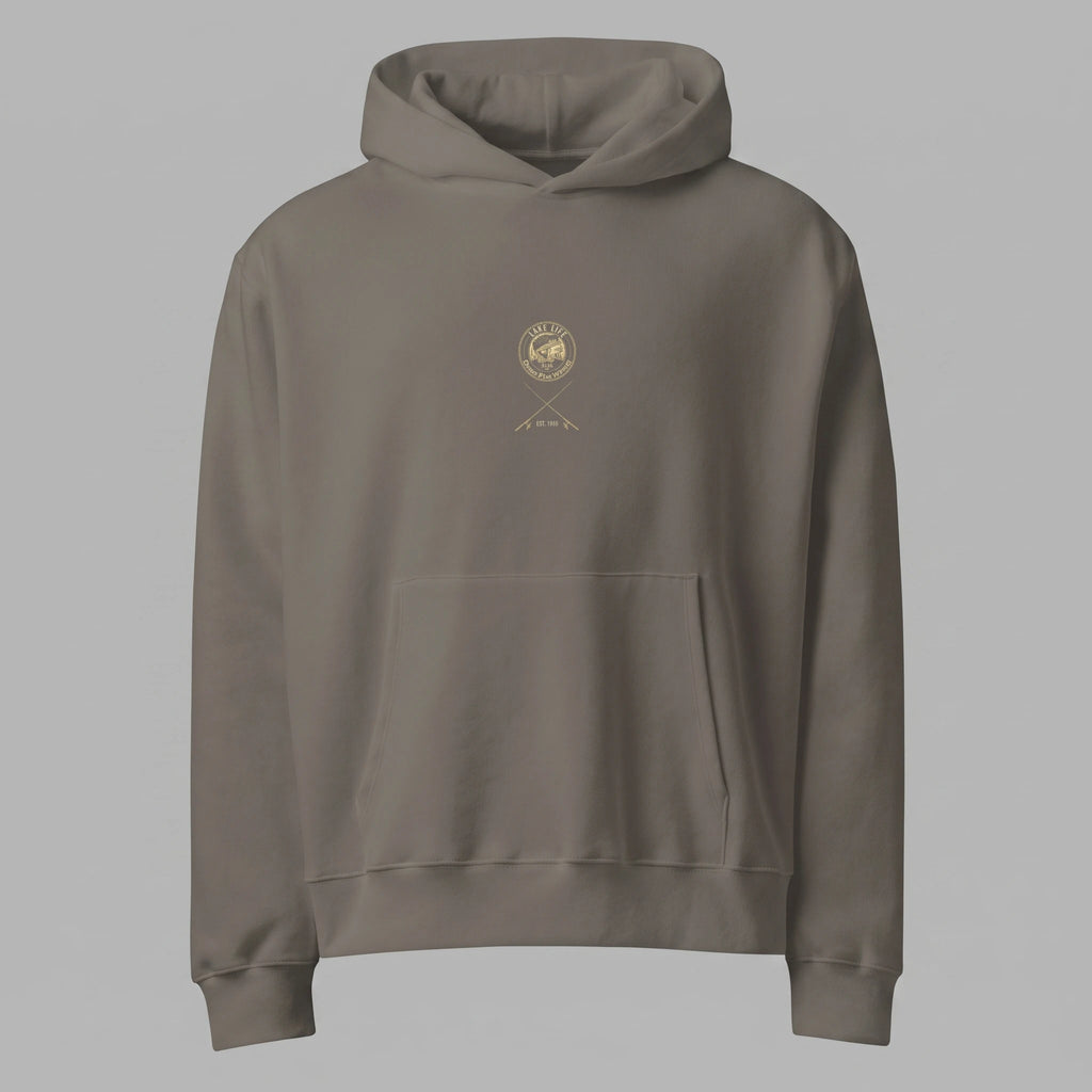 Retro Bass Fishing Oversized Hoodie