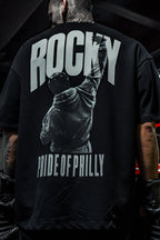 Champion's Spirit Men's Graphic Tee – Oversized Boxing-Inspired Streetwear