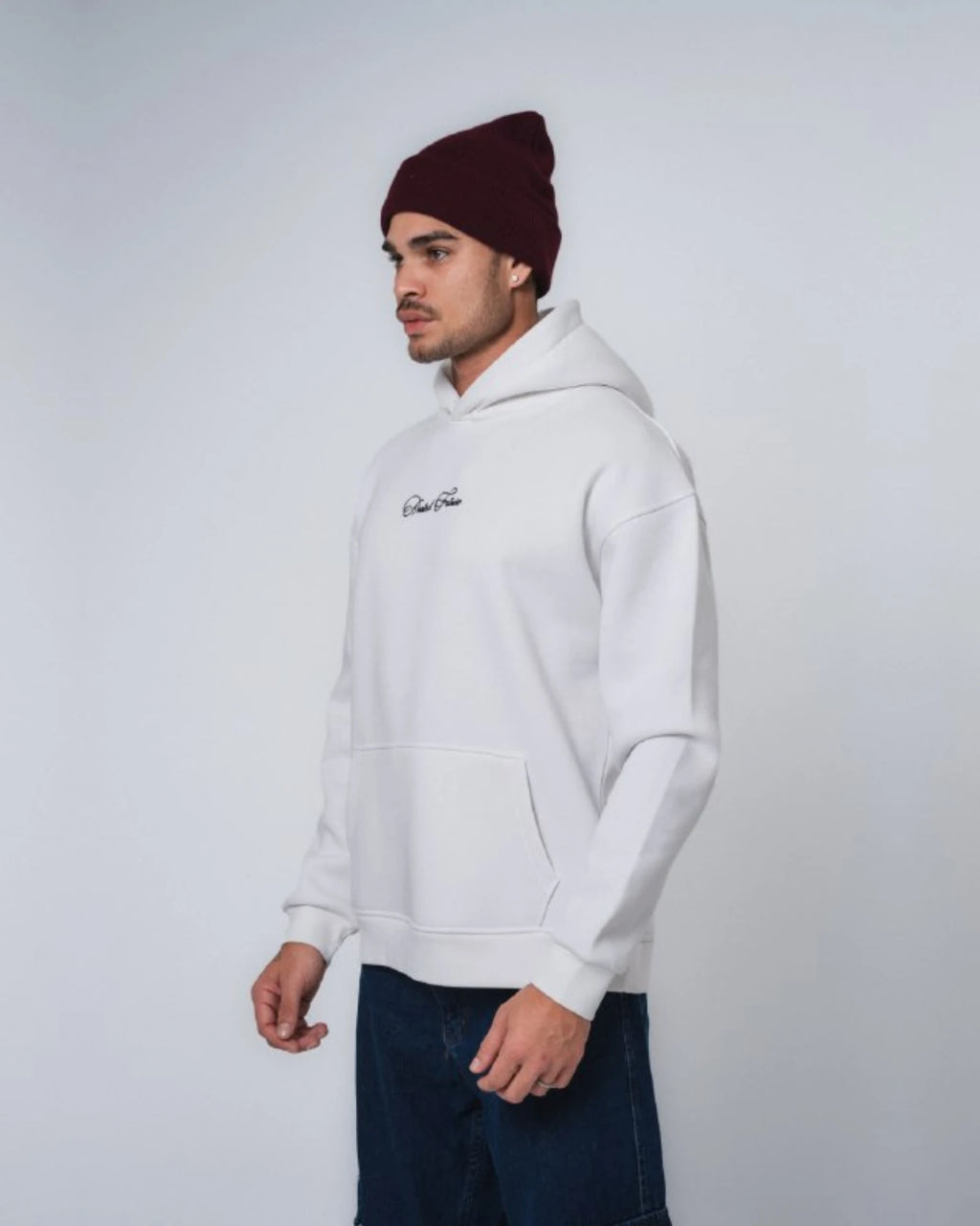 Rooted Future Oversized Hoodie in white, photo 4