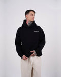 Sabr Arabic Calligraphy Oversized Hoodie in black, photo 1