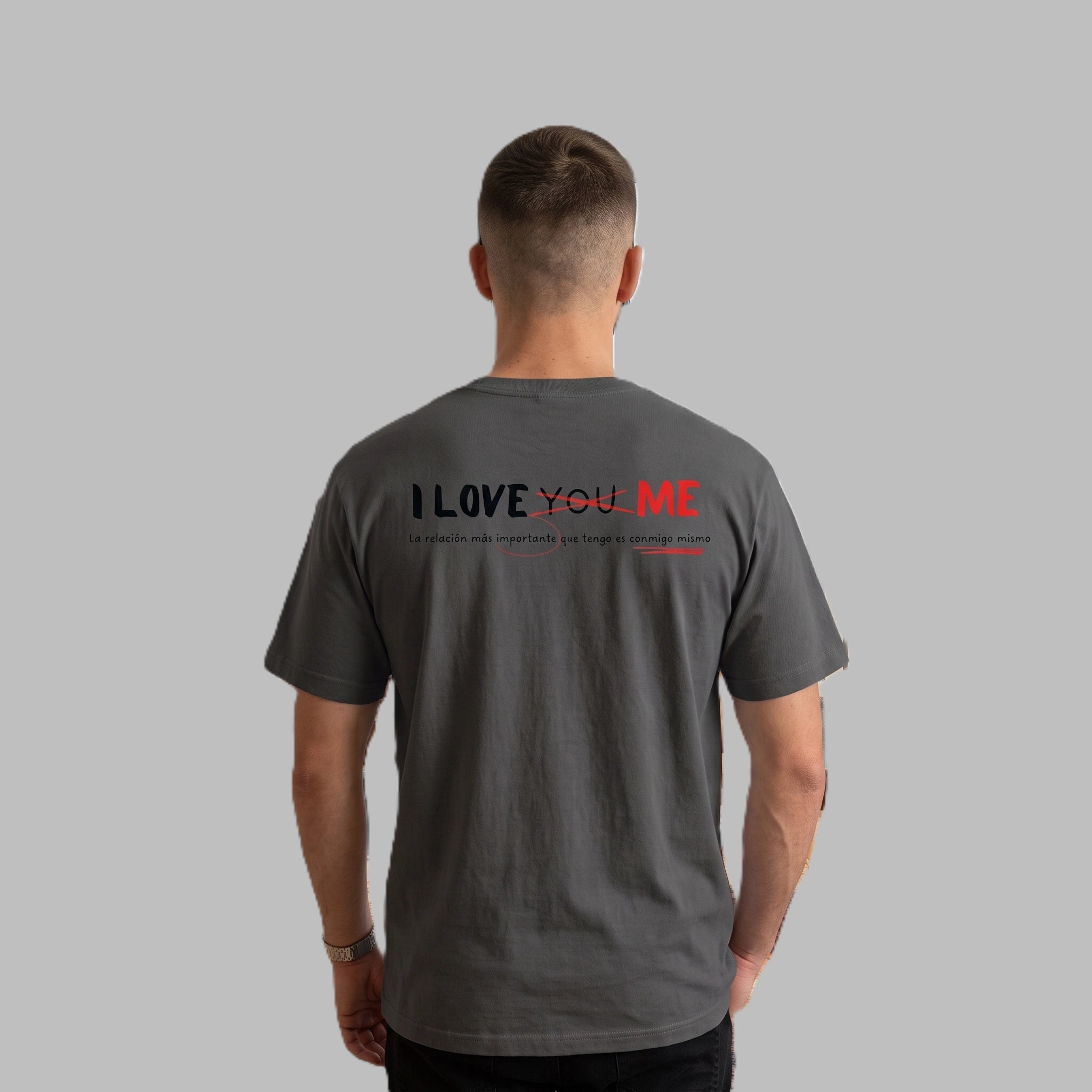 I Love Me Back Print Vintage Wash Relaxed Fit T-Shirt