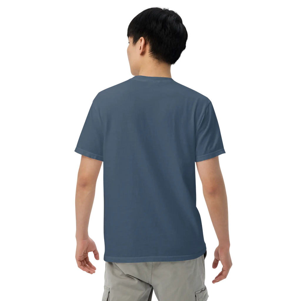Summerween Skeleton and Trophy Graphic Unisex Garment-Dyed Heavyweight T-Shirt.