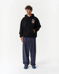Van Gogh Painter Collage Oversized Hoodie in Black - front view