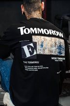 Men's Oversize 'TOMMOROW' Graphic Tee - Abstract Streetwear Shirt