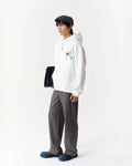 Tree of Life Authentic Patch Oversized Hoodie in white, photo 1
