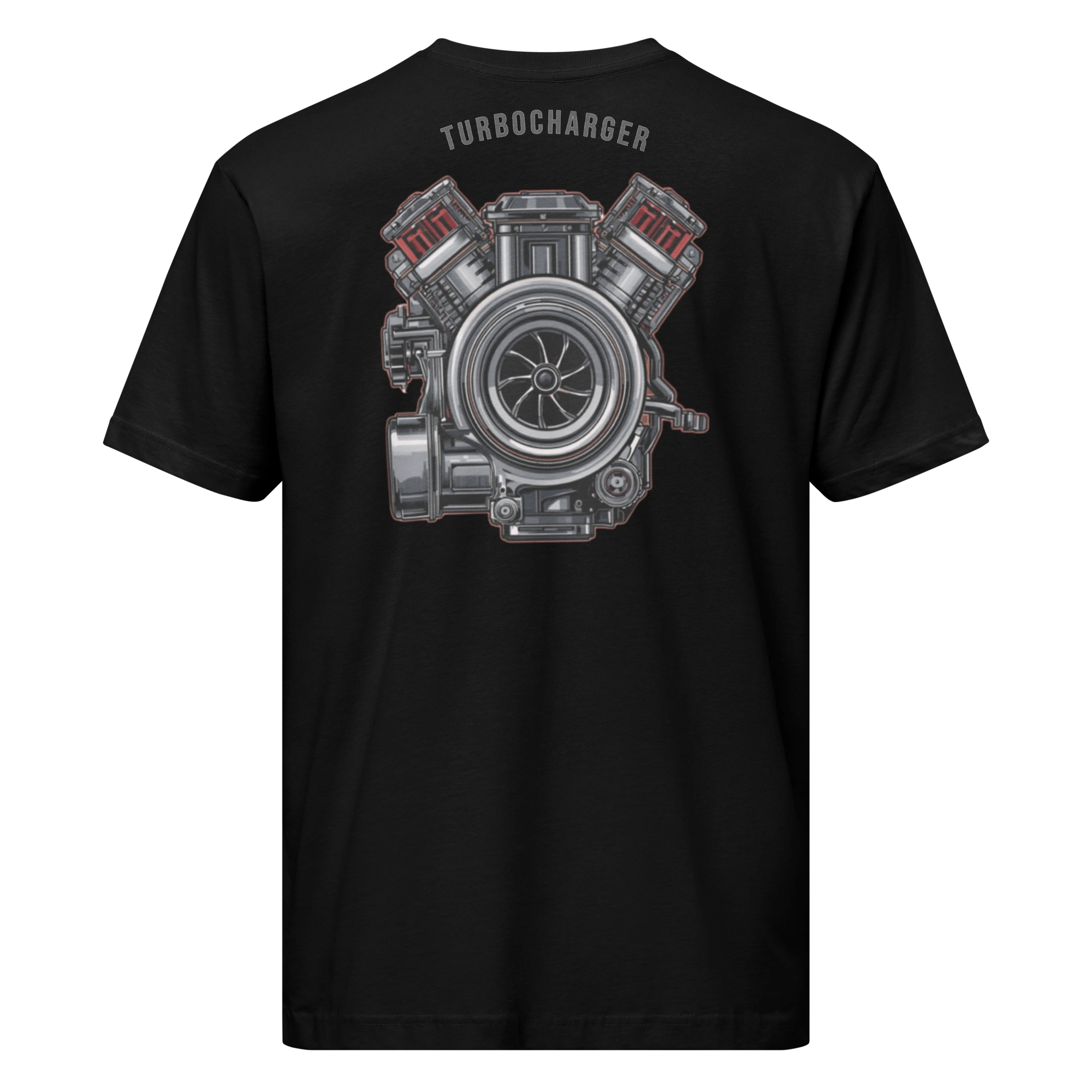 Turbocharger Engine Graphic Unisex Fine Jersey Tee