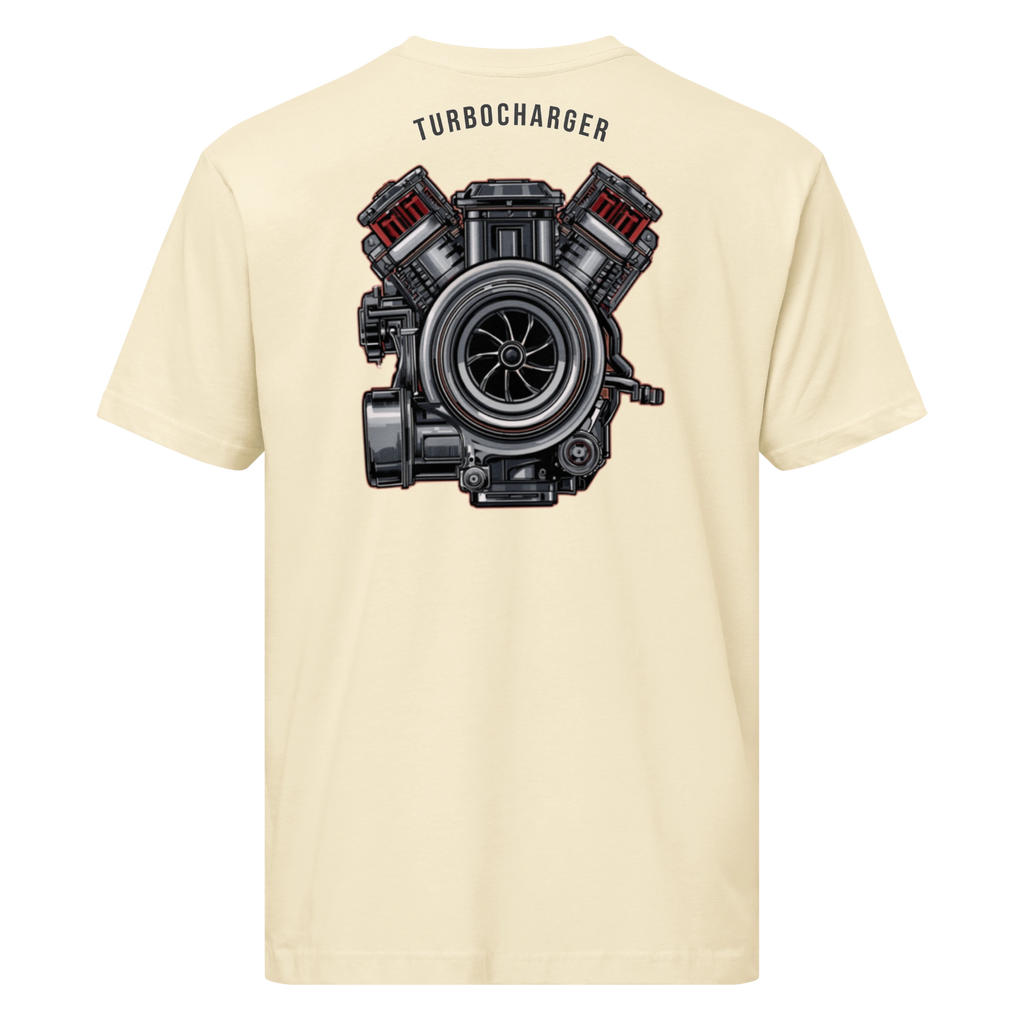 Turbocharger Engine Graphic Unisex Fine Jersey Tee