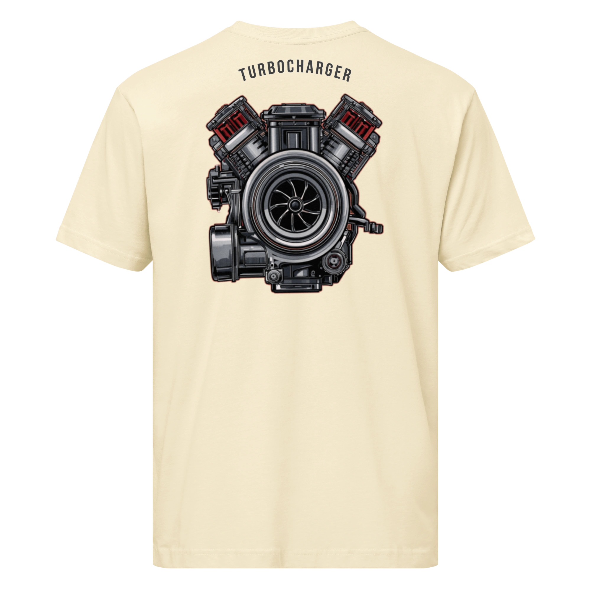 Turbocharger Engine Graphic Unisex Fine Jersey Tee