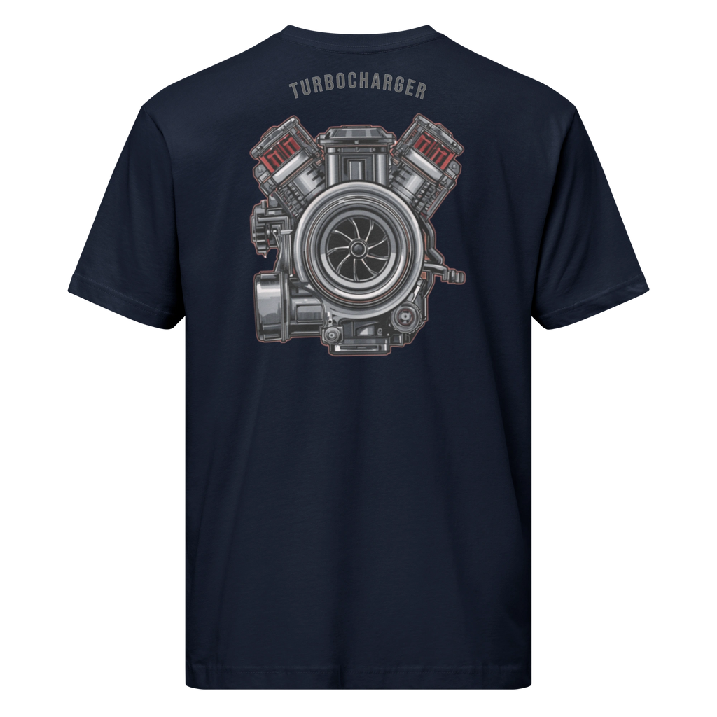 Turbocharger Engine Graphic Unisex Fine Jersey Tee