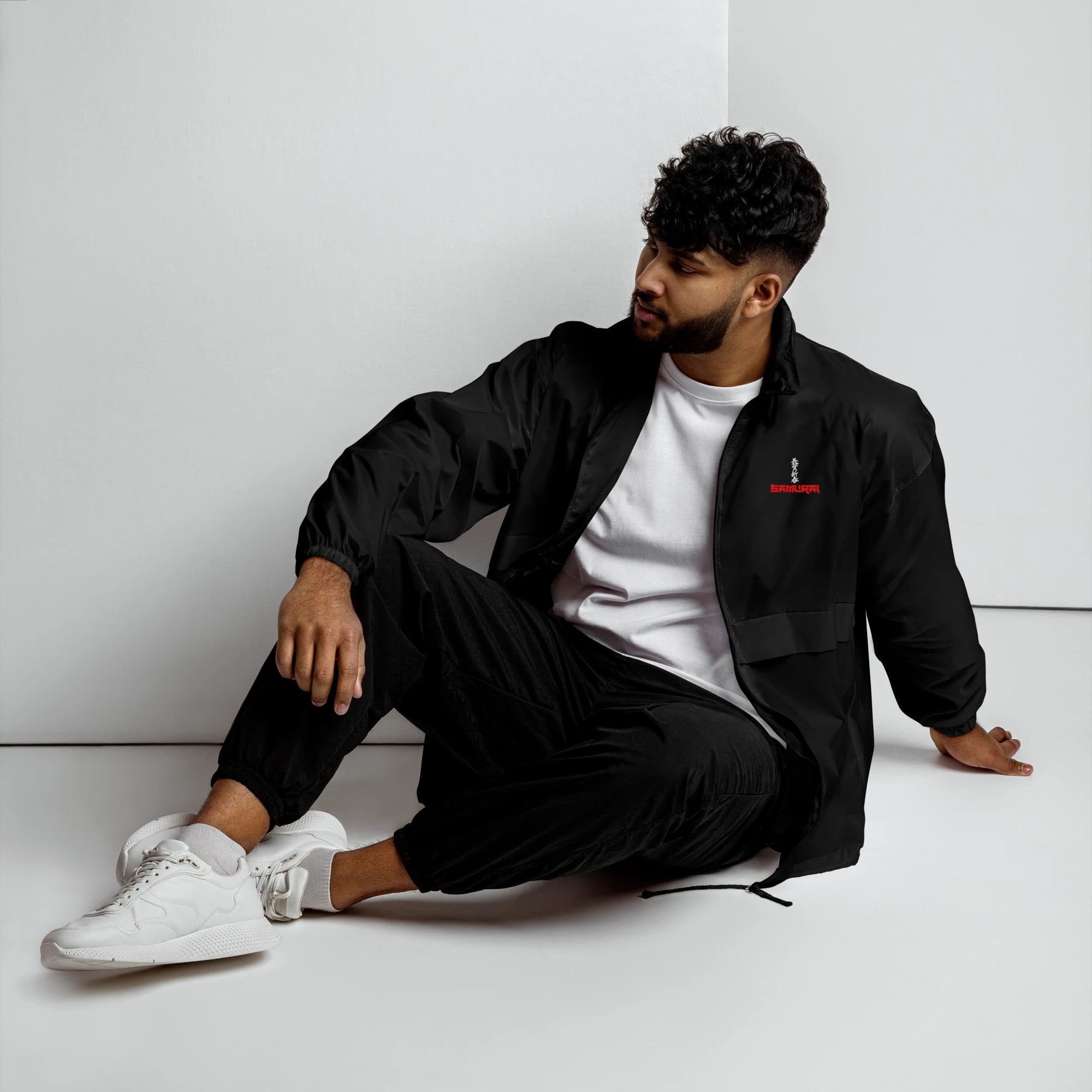 Samurai Embroidered Windbreaker