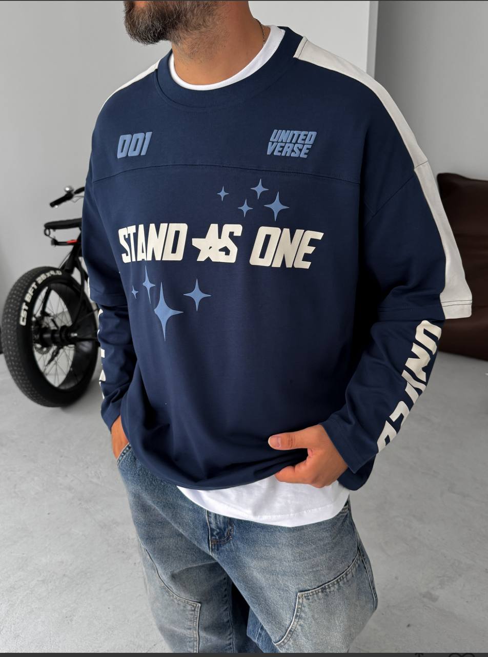 Unisex Oversize "United Verse" Long-Sleeve T-shirt