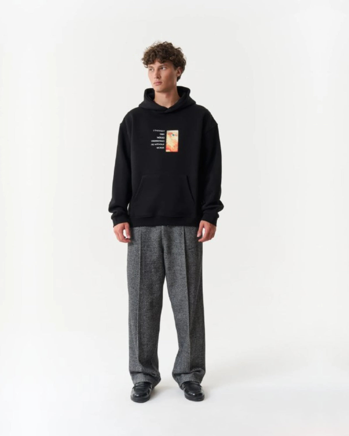 Van Gogh At Eternity's Gate Art Oversized Hoodie in black, photo 1