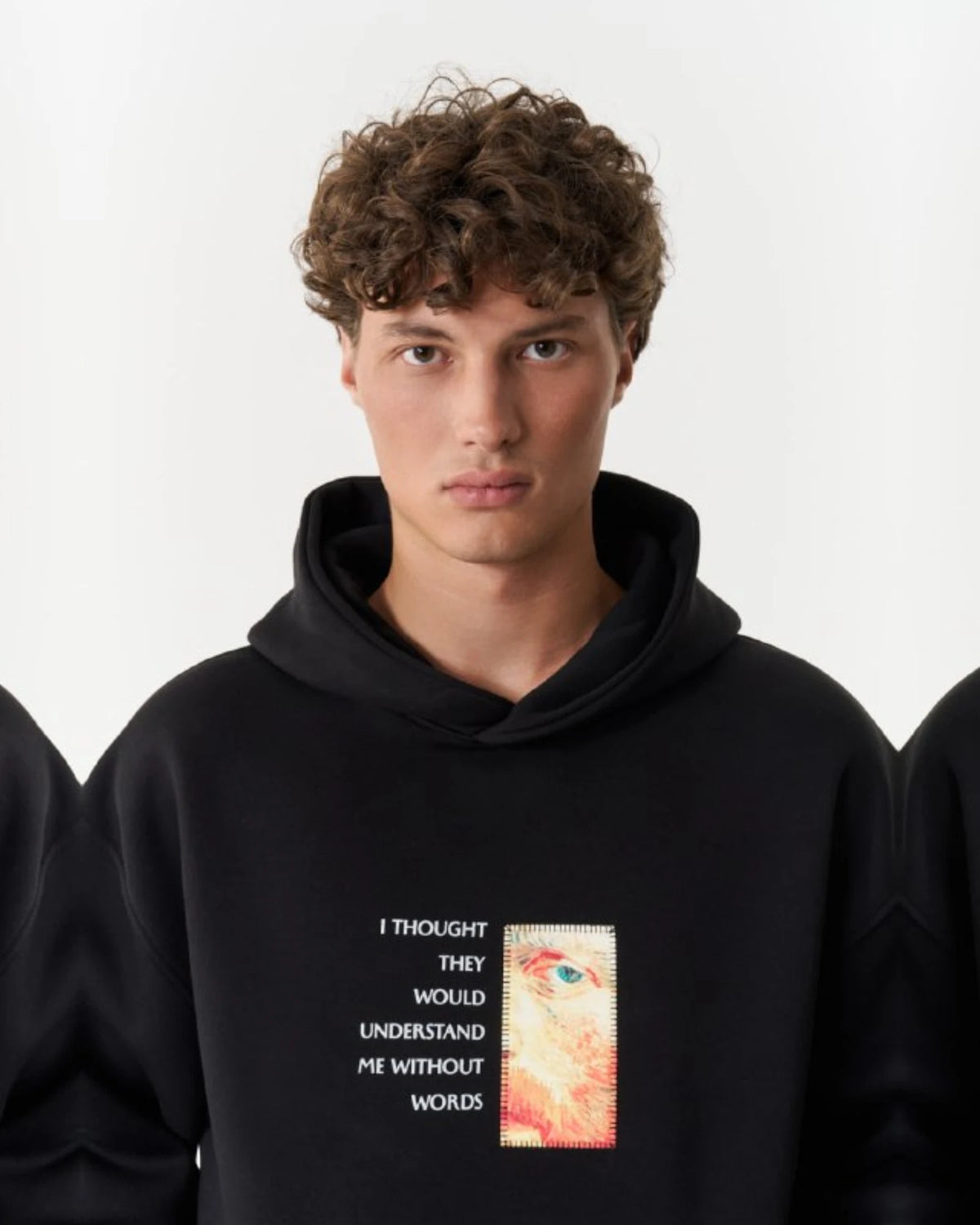 Van Gogh At Eternity's Gate Art Oversized Hoodie in black, photo 2