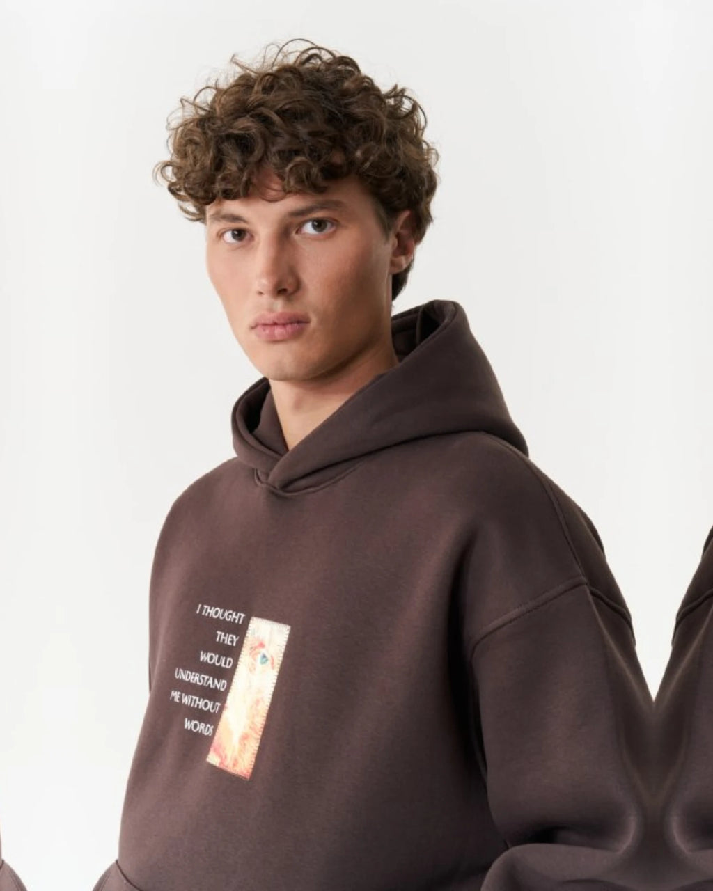 Van Gogh At Eternity's Gate Art Oversized Hoodie in brown, photo 2