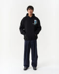 Van Gogh Irises Art Oversized Hoodie in black, photo 1