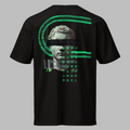 Vaporwave Statue Oversized Black T-Shirt