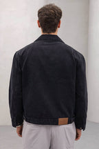 Vintage Washed Denim Jacket - Men's Streetwear Casual Jean Jacket