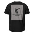 Flat lay of a black unisex sports jersey showing the Sophie Cunningham 22 seconds graphic on the back.